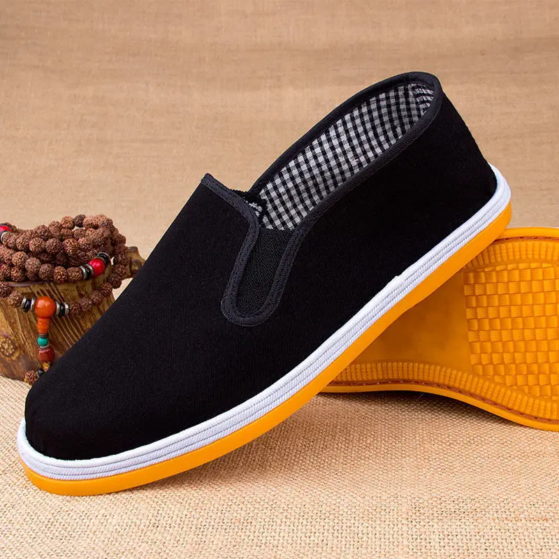 Casual Shoes Men's 2023 New Outdoor Light Canvas Walking Shoes Spring Autumn Men's Moccasin Antiskid Driving Shoes Large 45 5