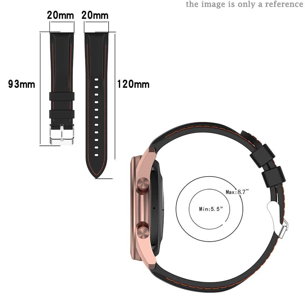 RuenTech Paquete de 6 correas compatibles con AGPTEK LW31 Smart Watch,  correas de repuesto de silicona suave de liberación rápida para reloj