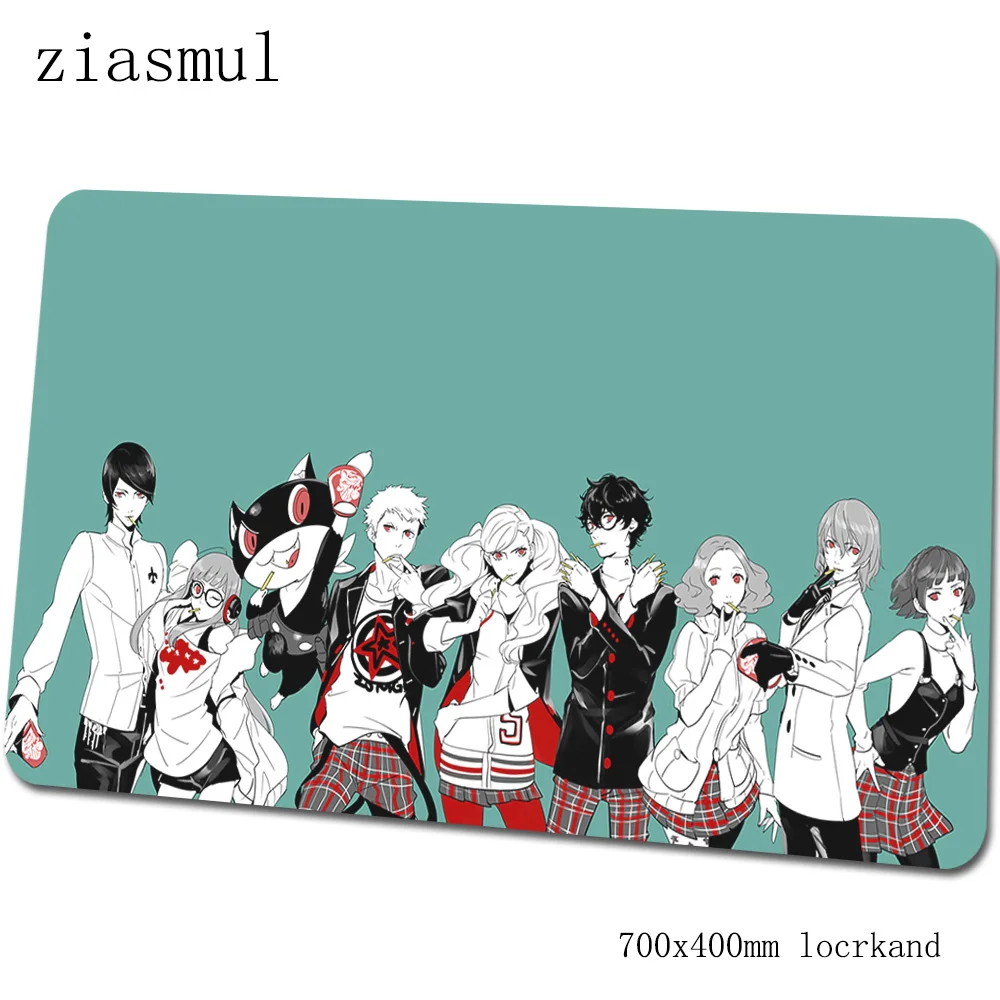 Persona 5 Коврик для мыши Инди-поп компьютерный коврик 70x40 см игровой коврик большой мультфильм клавиатура со встроенной мышью игры ПК геймер стол - Цвет: Size 700x400x2mm