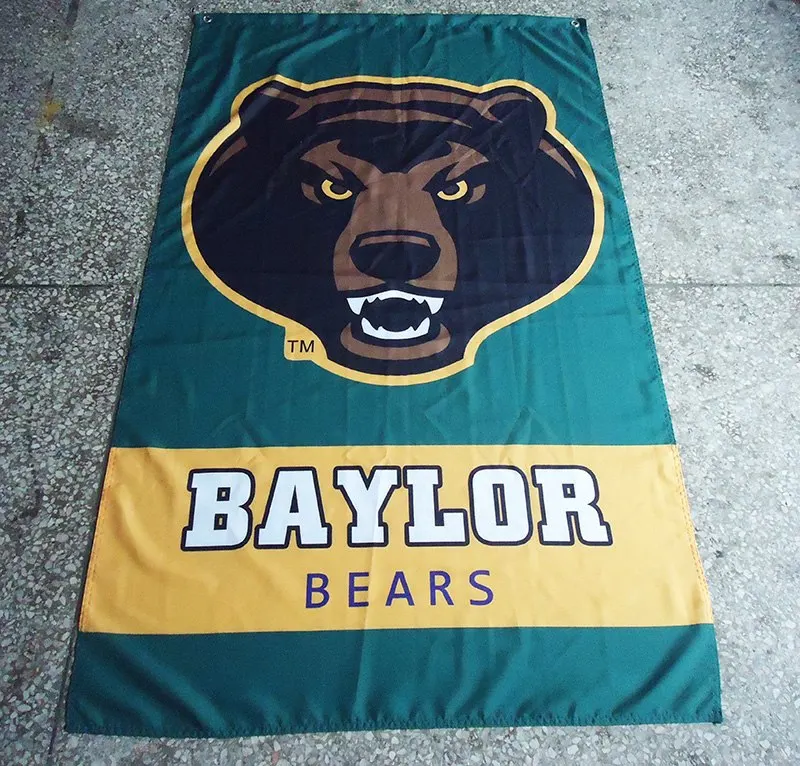 3ft x 5ft 3 x5ft Бэйлора Vlag NCAA, Twaalf Conferentie баннер печать баннер, флаг из полиэстера Размеры 150*90 см