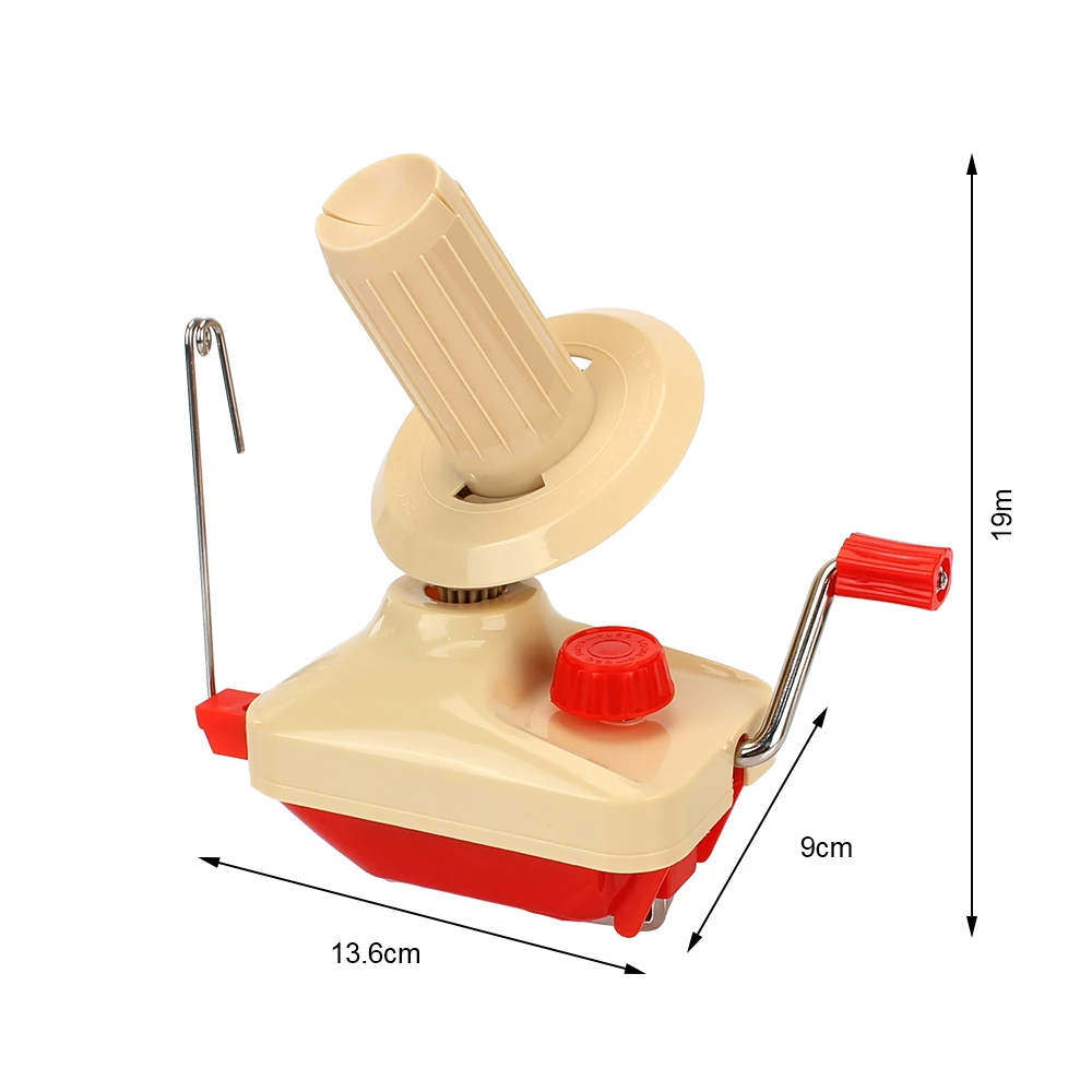 Wool Hand Making String Ball Hand Winder Machine Fiber Wool Yarn Craft Fiber Operated Yarn Winder Holder for DIY Sewing Kit 