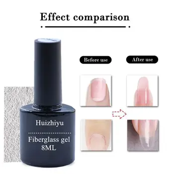 

10Pcs Non-woven Silks For Nail Extension Fiber Glass Quick UV Gel Building Nail Art Forms Fibernails Manicure Tool Set