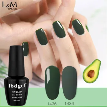 

12 Pcs/lot ibdgel 15ML Base Top coat NEW Morandi 36 Colors series Nail Gel Polish led lamp Soak Off UV matte Long-lasting