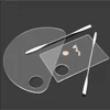 1 Pcs Acrylic Transparent Acrylic Makeup Palette Gel Watercolor Oil Painting Mixer Makeup Artist Special Nail Color Palette 1