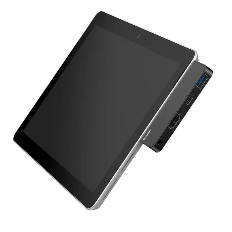 Baseus USB C концентратор для USB 3,0 HDMI 3,5 мм аудио адаптер для поверхности Go Pro поверхность Go type-C аудио для 4KHD USB3.0-A type-C аудио