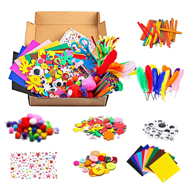 Plush Stick / Pompoms Rainbow Colors Shilly-Stick Educational DIY Toys Handmade Art Crafts Creativity Devoloping Toys GYH 3