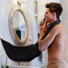 

Man Bathroom Apron Male Beard Apron Razor Holder Hair Shave Beard Catcher Waterproof Floral Cloth Bathroom Cleaning Protection