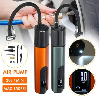 

12V 150PSI USB Cordless Portable Air Compressor LCD Handheld Inflatable pump for Car Bicycles Tires Balls Swimming Rings