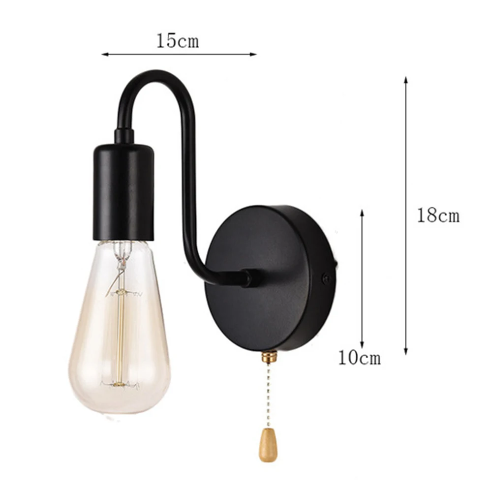Wall Lamp Vintage Retro Wall Lights Indoor Lighting Bedside Lamps For Bedroom Loft Aisle Decoration Home Lighting Fixtures