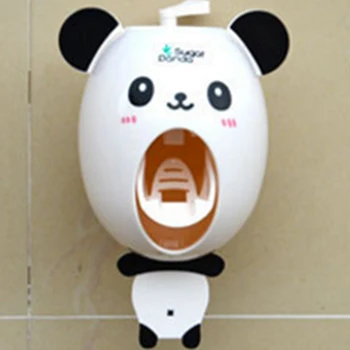 

Nayachic Cartoon Animal Automatic Toothpaste Dispenser Tiger Cow Pig Plastic Wall-Mounted Squeezer Bathroom Accessories Holder