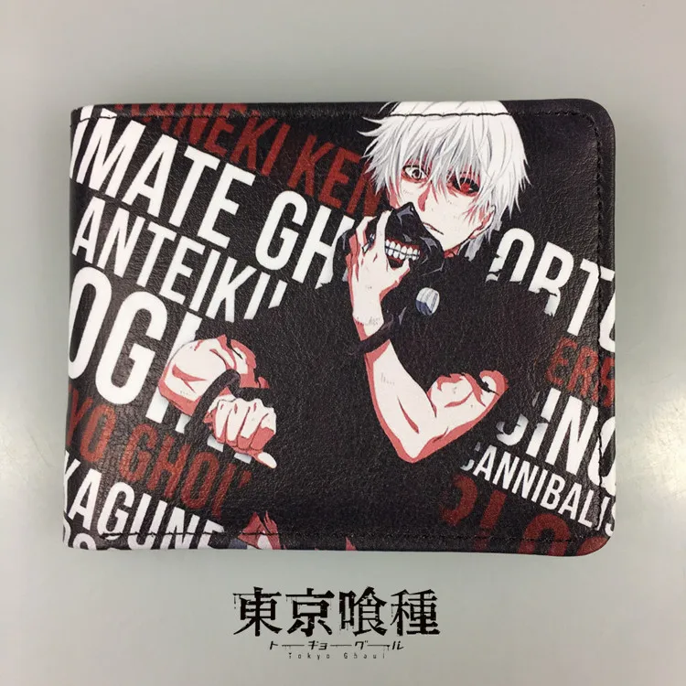 IVYYE одежда с надписью «Tokyo ghoul модные аниме PU кошелек из мягкой кожи клатч, сумочка для денег кошелек на молнии монета Повседневное кошельки карты унисекс подарки на