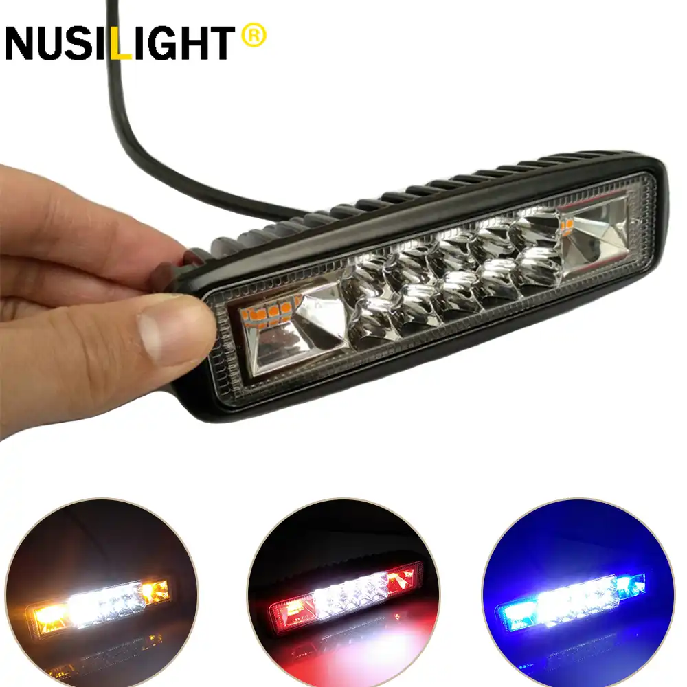 車のledワークライトバー 12v 24v 4 4 オフロード警告灯フォグランプフラッシュトヨタrav4 19 17 07 16 15 19 トラック ライトバー ワークライト Aliexpress