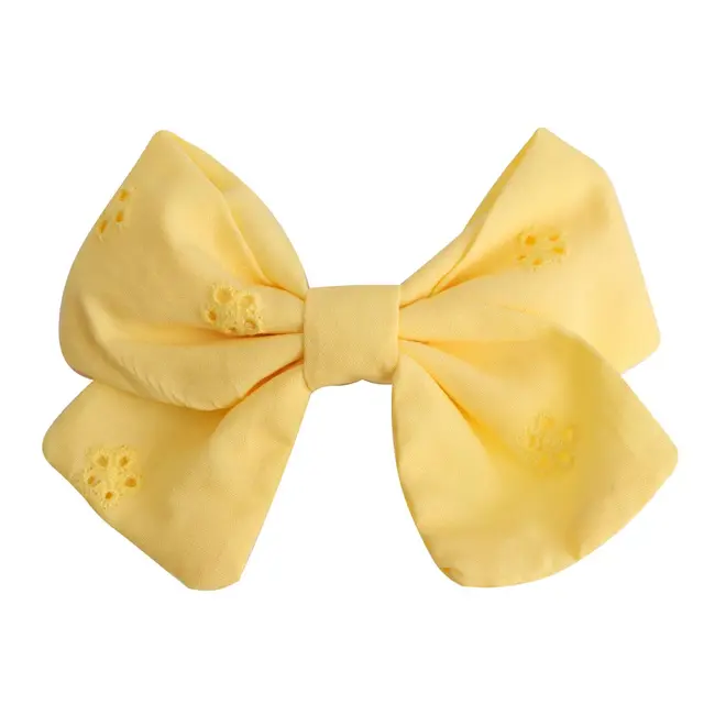 Elegant Chiffon Big Bow Spring Hair Clip Fashion Print Floral Hair Barrette For Women Girls Sweet Hairclip Hair Grip Accessories type 27