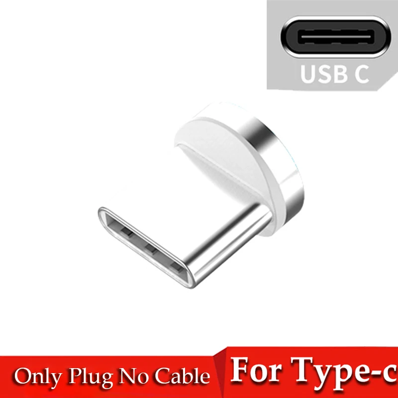 Магнитный Micro USB кабель 3A для быстрой зарядки, кабель usb type C, магнитный кабель для зарядки и передачи данных, шнур для huawei, samsung, Xiaomi - Цвет: Only Type-c Plug