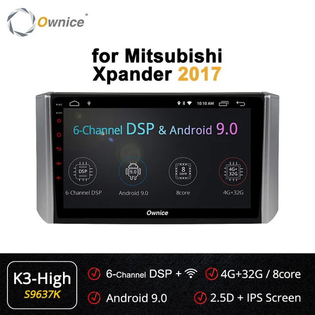 K3-High Ownice carplay Android 9,0 автомобильное радио видео gps Navi мультимедиа DVR DSP 4G SPDIF 360 панорама для Mitsubishi Xpander - Цвет: K3-High