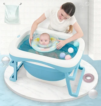 

Baby Bath Tub Baby Tub Children Bath Barrel Folding Bath Can Swim Home Bath Barrel Newborn Large