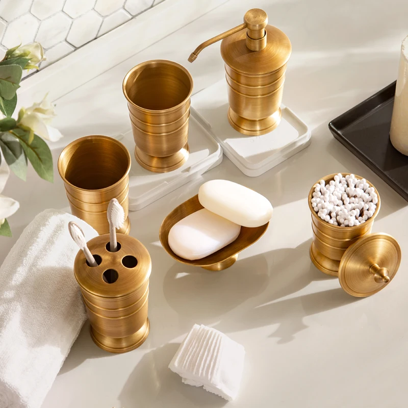 Golden Copper Bathroom Accessory Side View