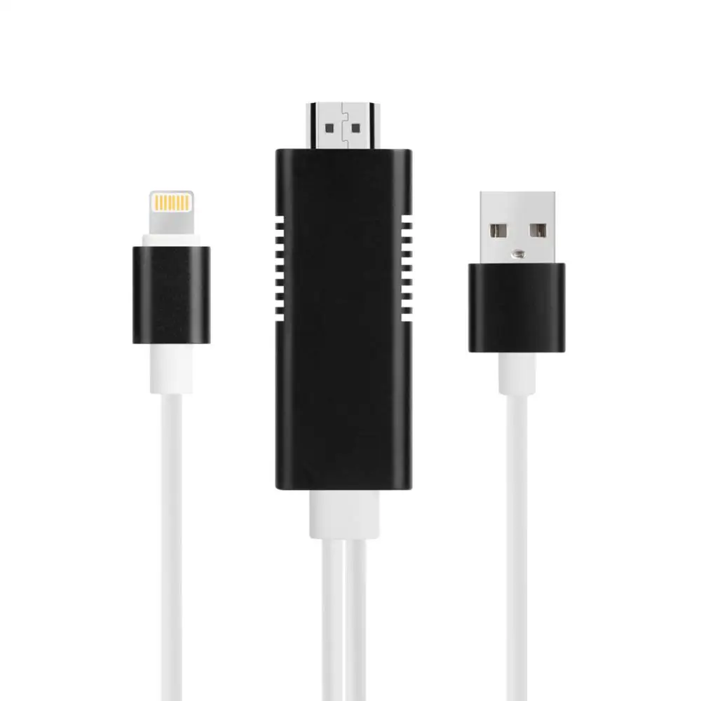 

For IPhone Port To HDMI Cable With USB Charging HD 1080P Phone TV HDMI Signal Converter Adapter Cord For IPad Accessories