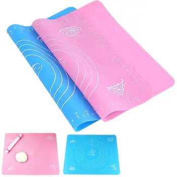 

Silicone Baking Cake Dough Fondant Rolling Kneading Mat Baking Mat with Scale Cooking Plate Table Grill Pad Tools HG99