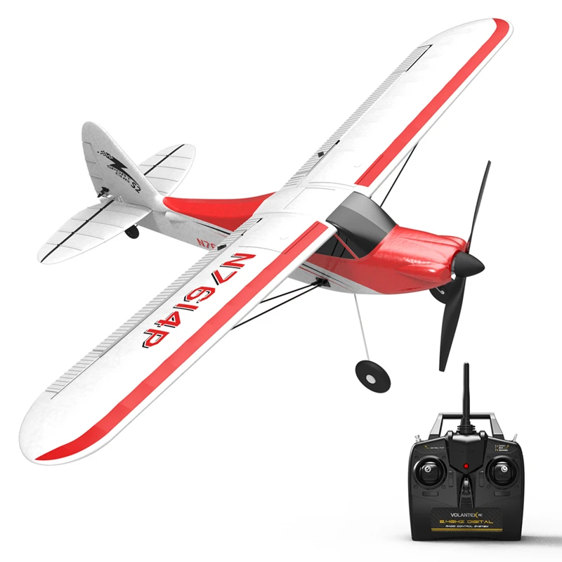 Volantex Sport Cub 500  761-4 500mm Wingspan 4CH One-Key Aerobatic Beginner Trainer RC Glider Airplane  RTF Built In 6-Axis Gyro