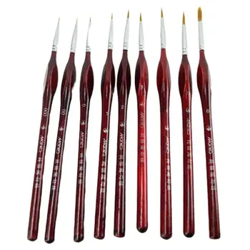

1 Piece Paint Brush Miniature Detail Fineliner Nail Art Drawing Brushes Wolf Half Paint Brushes For Acrylic Painting Supplies