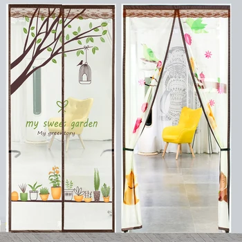 

Summer Magnetic Net Mosquito Bug Fly Screen Door Curtains for Living Room Velcro Door Mesh Mosquito Protection Net screen door