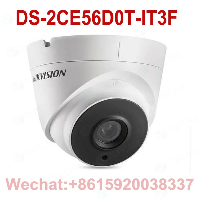 

Original Hikvision International Version 2mp HD 1080p EXIR Turret Camera DS-2CE56D0T-IT3F Day/Night Outdoor TVI/AHD/CVI/CVBS