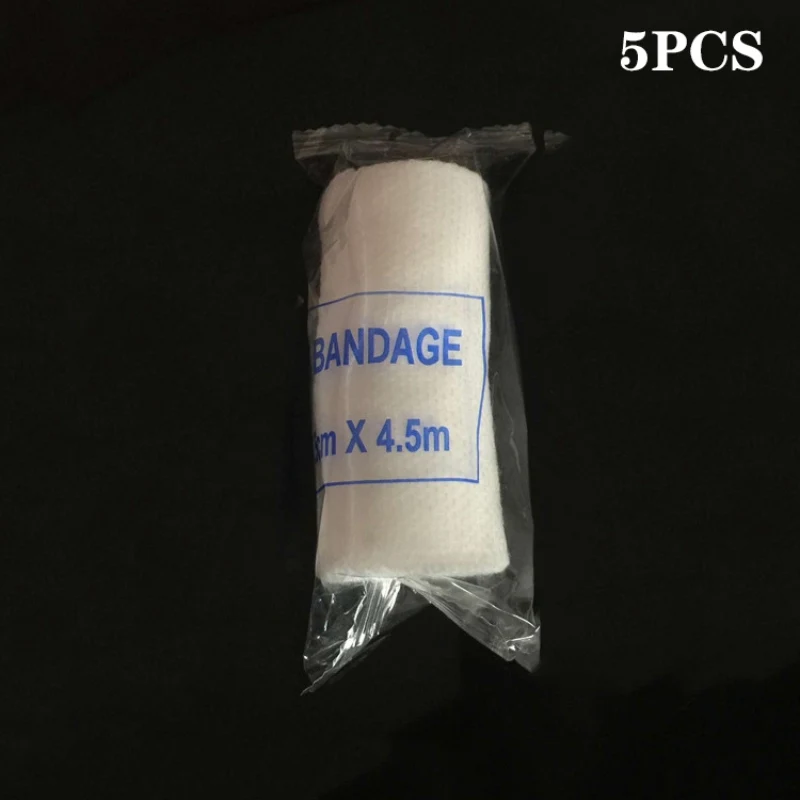 5 рулонов/Лот Эластичный Бандаж из ПБТ аптечка Марля рулон повязка на рану медицина уход аварийная повязка для ухода