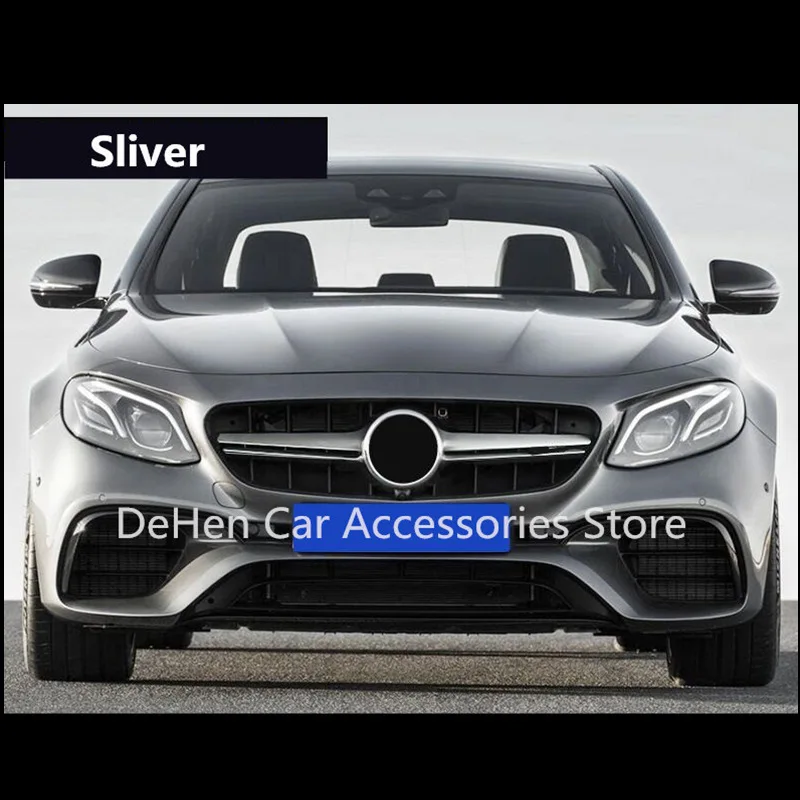 Передняя решетка AMG C63S стиль для Mercedes Benz C Class W205- C180 C200 C250 C300 без центрального логотипа YJ