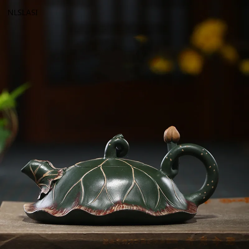 

Authentic Yixing tea pot Purple Clay filter Teapots beauty kettle Raw ore Handmade Boutique Tea set Customized gifts 300ml