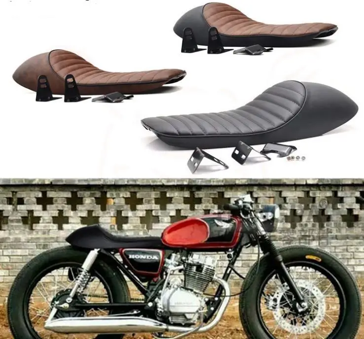 

Motorcycle Hump Cafe Racer Vintage Soft Seat Cover Durable for Honda 64CM