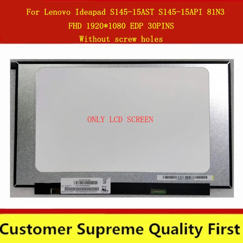 ЖК-экран для ноутбука Lenovo Ideapad S145-15AST S145-15API 81N3 ЖК-дисплей со светодиодной матрицей