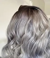 Cinta para extensiones de cabello humano, cinta adhesiva ombré Natural de color negro a gris, doble cara, trama de piel, extensiones de cabello humano