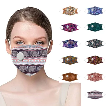 

1pc Dustproof Windproof Foggy Haze Pm2.5 Health Care Print Health Care With Breathing Face Mouth Respirator Health Care