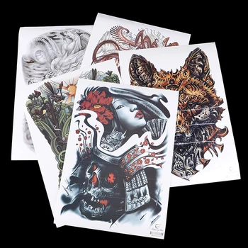 

1 Sheet Big Full Back Chest Tattoo Sticker Wolf Tiger Dragon Body Art Temporary Waterproof For Women Men Tattoo