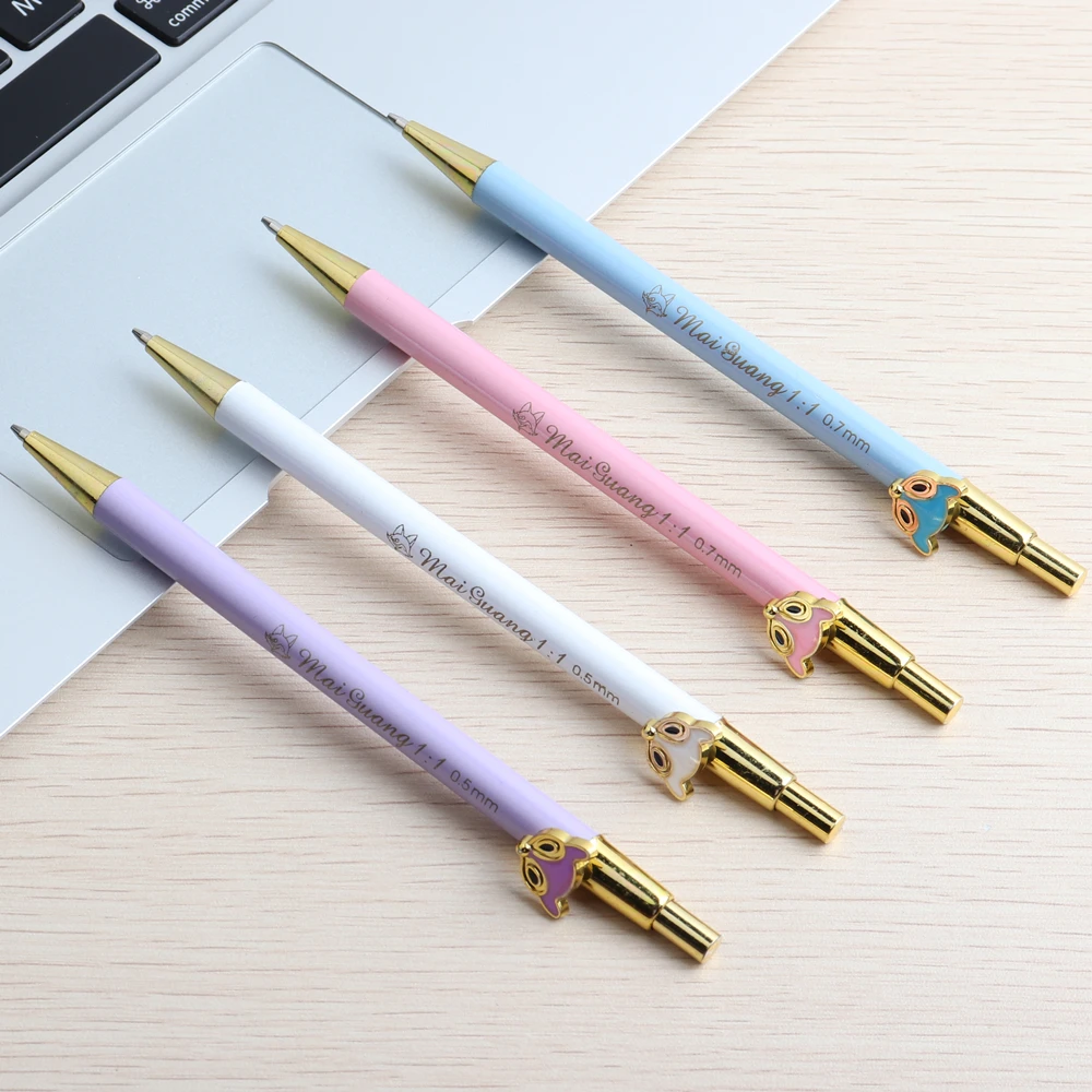 Высококачественный автоматический симпатичный Карандаш 0,5 мм 0,7 мм HB предотвращает скользкий шлифовальный держатель металлический канцелярский карандаш
