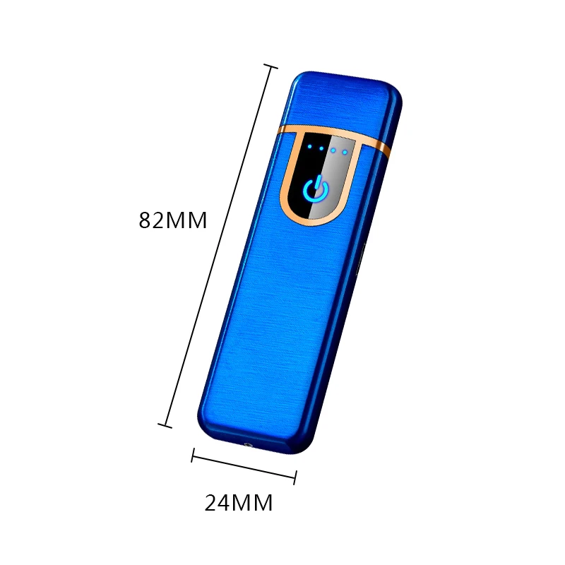 16 USB перезаряжаемая Зажигалка Ветрозащитная беспламенная Электронная зажигалка ультратонкая сигаретная Зажигалка сенсорная Индукционная двухсторонняя зажигалка - Цвет: 16