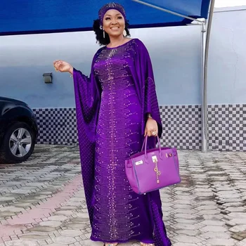 

Muslim Dress Casual Loose Bat Sleeve Middle Eastern Robe Dress Islamic Clothing Dubai Abaya Dashiki African Dresses for Women