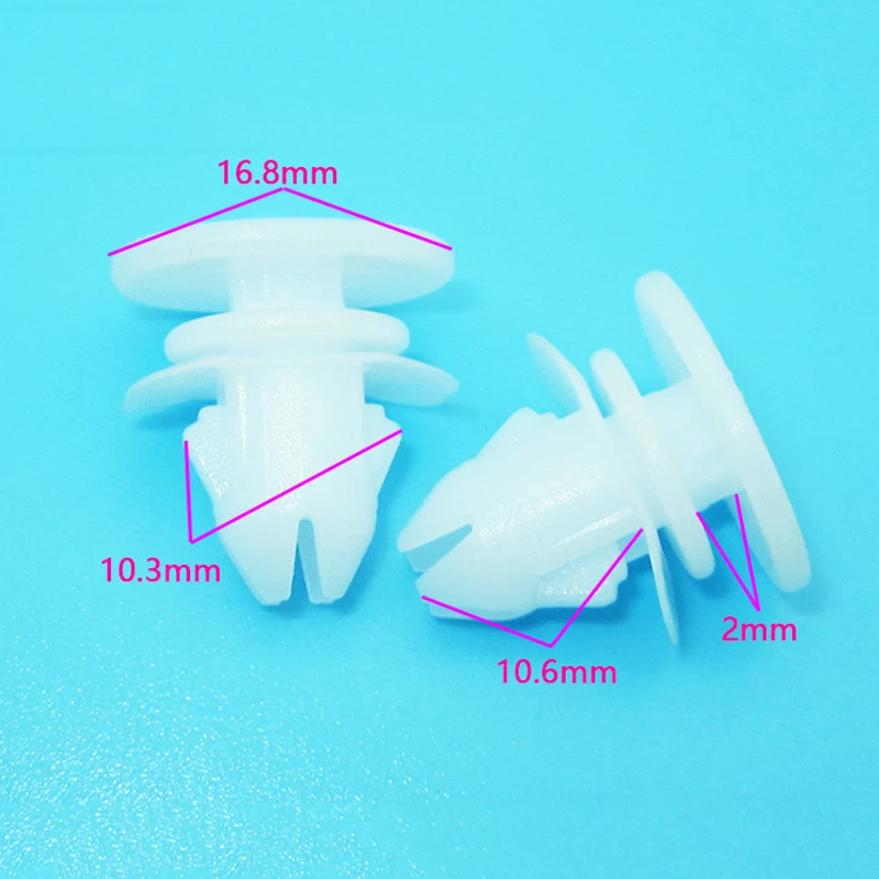 

20Pcs Car Door Trim Strip Wiping Skirts Snap Hooks Fasteners Clips Plastic Rivets for Volvo S80L S60 S40 XC90