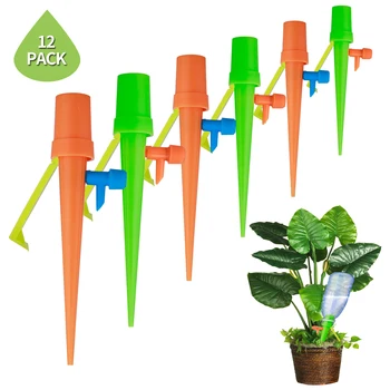 

6/12Pcs Plant Self Watering Adjustable Stakes System Vacation Plant Waterer Self Automatic Watering Spikes droshipping