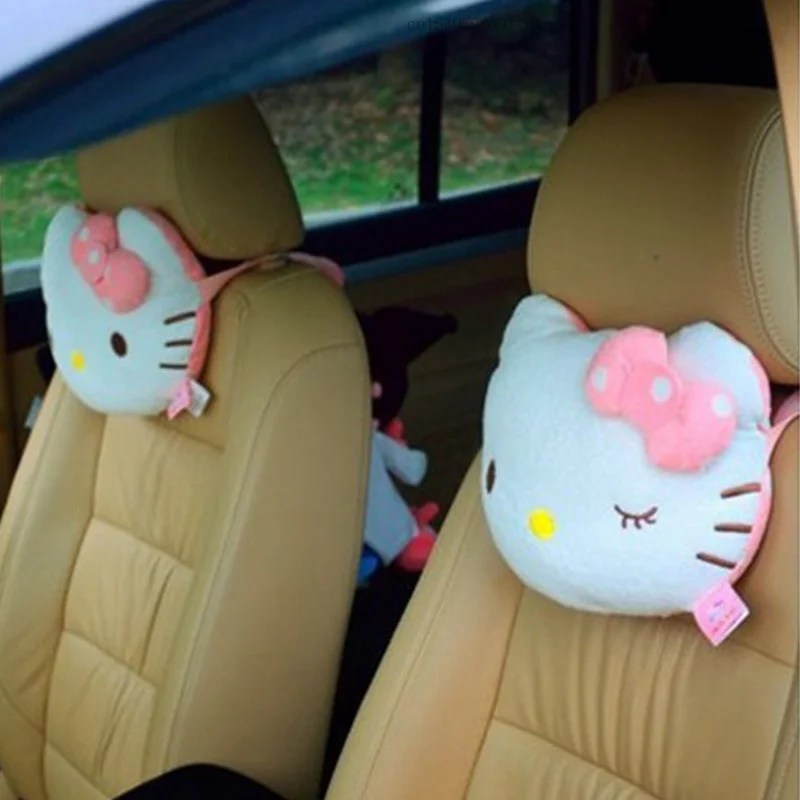 Новинка модная милая плюшевая кукла Hello A Kitty подушка на подголовник автомобиля