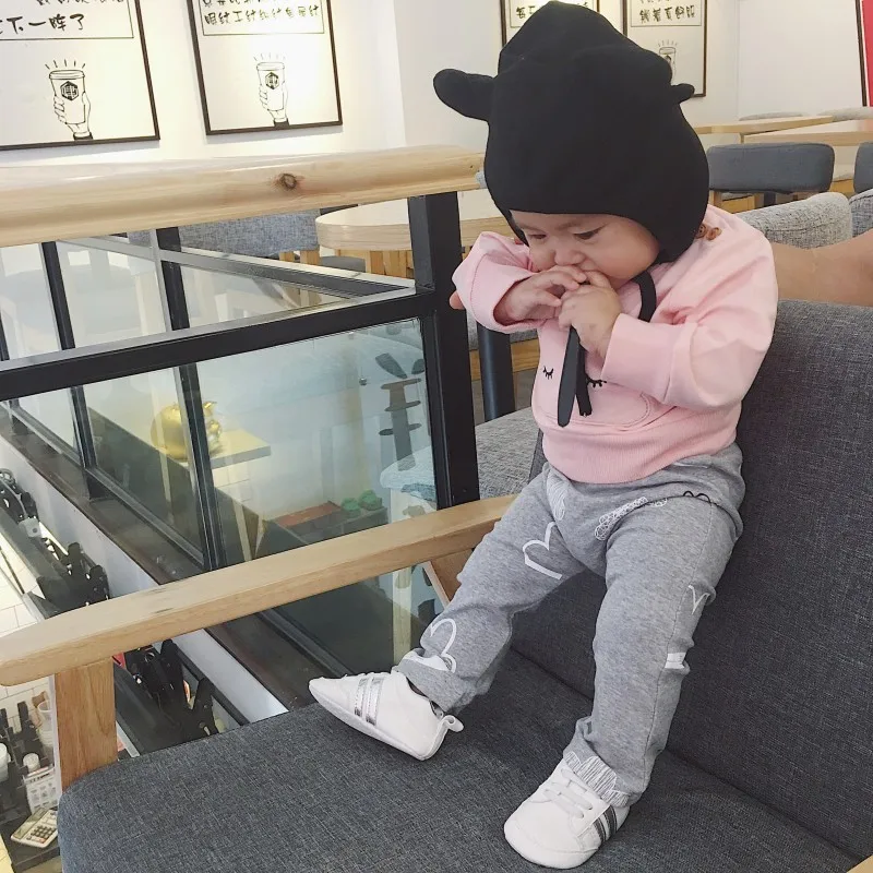 VIMIKID/комплекты одежды для малышей хлопковые топы с длинными рукавами и круглым вырезом и принтом облака+ длинные штаны Одежда для новорожденных Одежда для детей