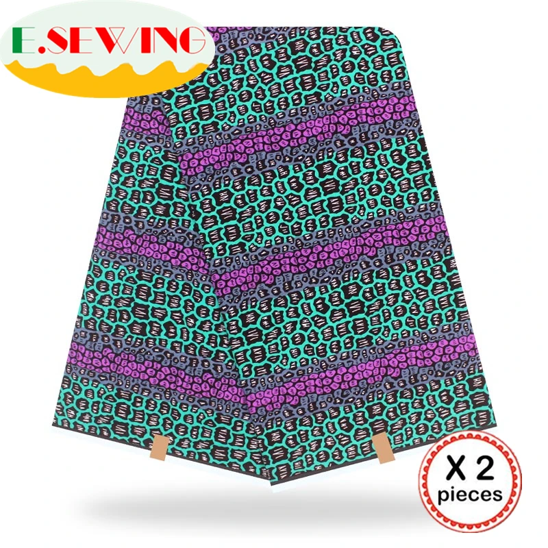 Анкара африканская вощеная ткань принтом 12 ярдов хлопок настоящий голландский воск Гана нигерийский стиль для шитья африканские платья одежда 12