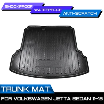

Car Floor Mat Carpet Rear Trunk Anti-mud Cover For Volkswagen Jetta Sedan 2011-2018