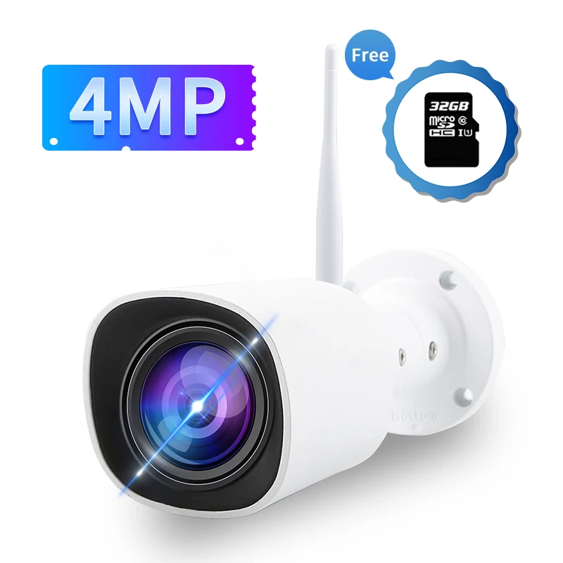 N_eye bullet Camera 4 МП наружная камера Full Color ночного видения Водонепроницаемая
