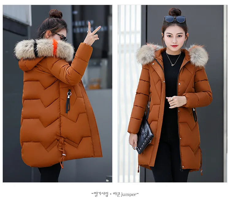 

Collar Cotton-padded Clothes down Jacket Cotton-padded Clothes Warm Soil Cotton-padded Jacket Coat Thick Coat ^ New Style Women