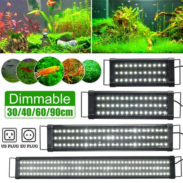 stap Erge, ernstige wandelen Super Slim Led Aquarium Lighting 30/40/60/90cm Aquatic Plant Light  Extensible Waterproof Clip On Lamp For 40-130cm Fish Tank - Lightings -  AliExpress