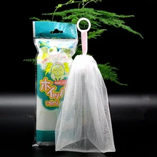 

2pcs Clean Foaming Mesh Bag Portable Hangable Soap Saver Bag Bath Shower Travel Foaming Mesh Net Cleansing Delicate Foam Network