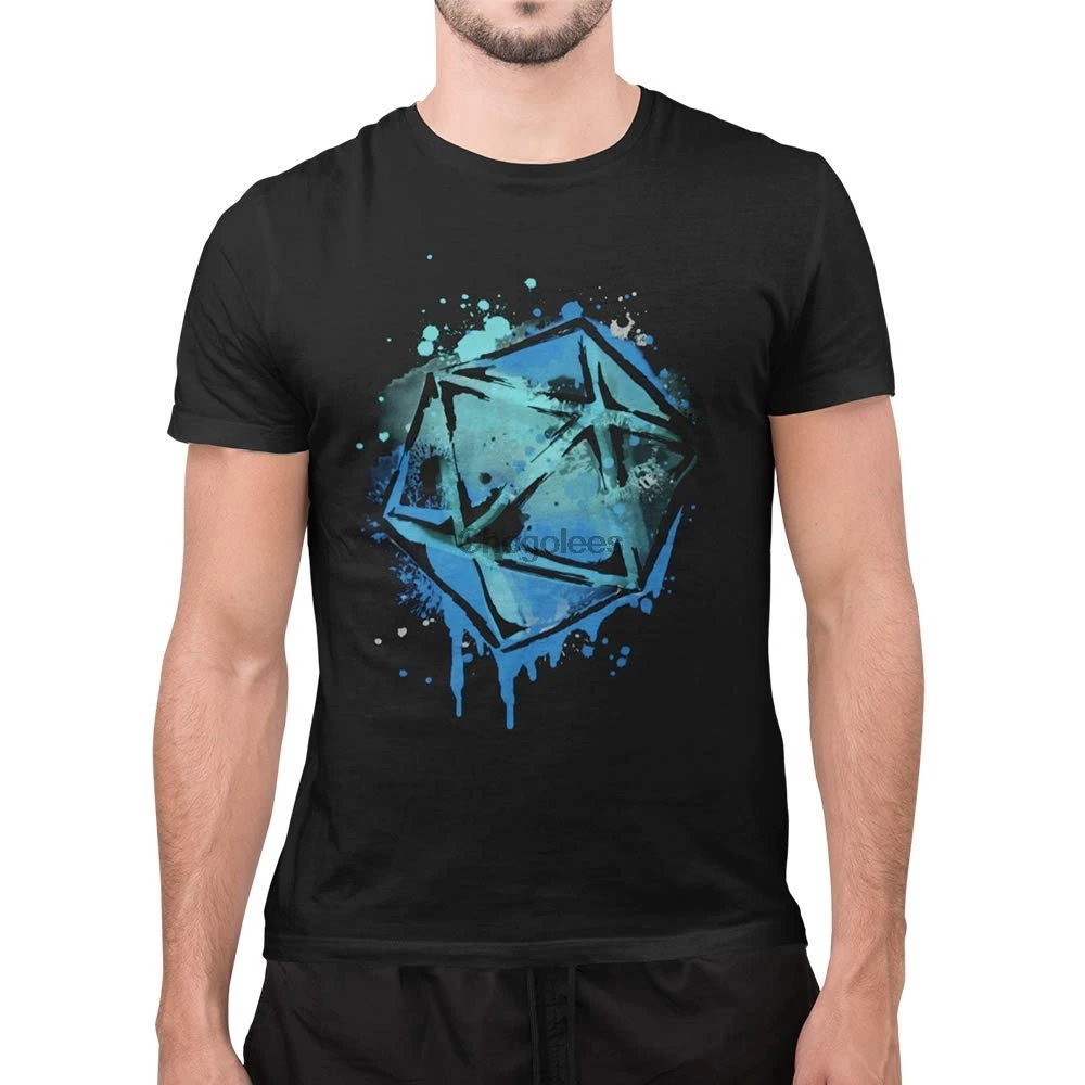 Ролевая игра D20 игральные 20-сторонние акварельные футболки |