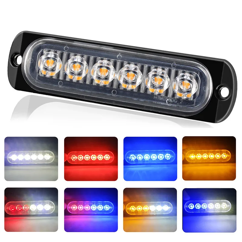 

6 LED Truck Side Light Decorative Lamp Ultra Thin Super Bright LED Lamp Bead Low Power Consumption Bulb Car Accessories